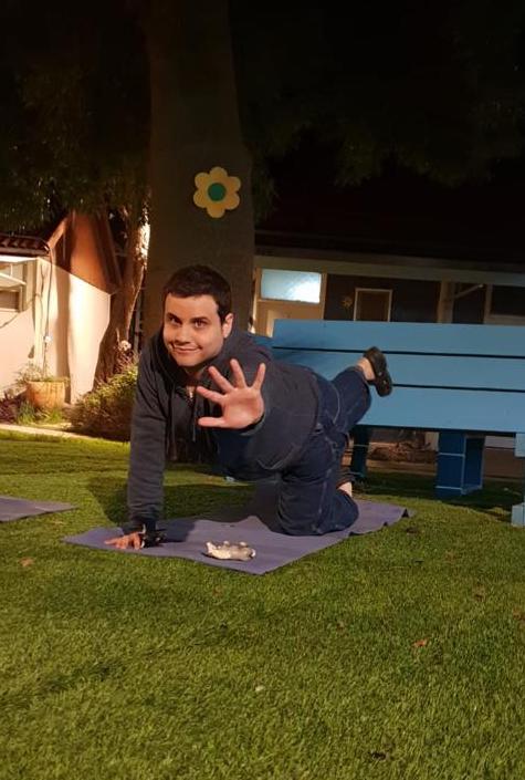 Aaron L Finston - balancing table yoga pose